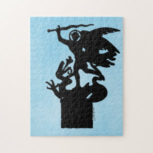 Sint-Michaël en de draak Legpuzzel