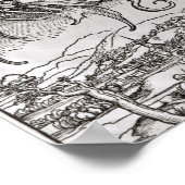 Sint-Michael en de Draak uit een Latijn Poster (Hoek)