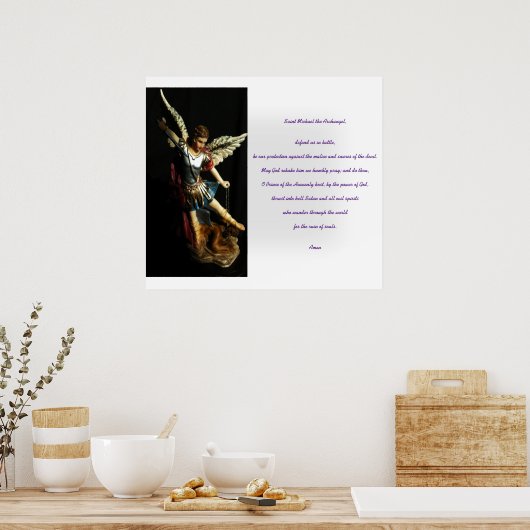Sint-Michael gebed Poster (Keuken)