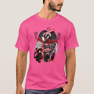 Sint Michaël het Archangel Gebed Katholieke Tradit T-shirt
