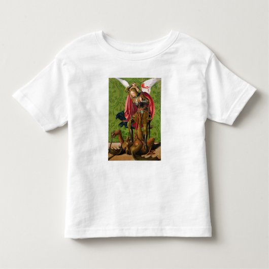 Sint Michael Killing the Dragon Kinder Shirts (Voorkant)