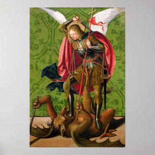 Sint Michael Killing the Dragon Poster