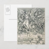 Sint-Michael met de draak Briefkaart (Voorkant / Achterkant)