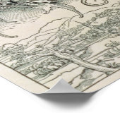 Sint-Michael met de draak Poster (Hoek)