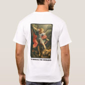 Sint Michael the Archangel heeft mijn rug T-shirt (Achterkant)