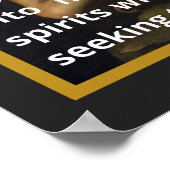 Sint Michael the Archangel Prayer met Witte Tekst Poster (Hoek)