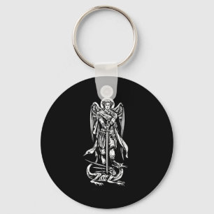 Sint Michael The Archangel verdedigt ons in strijd Sleutelhanger