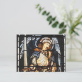 Sint-Michael van Sir Edward Coley Burne-Jones Briefkaart (Staand voorkant)