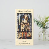Sint-Michael van Sir Edward Coley Burne-Jones Feestdagenkaart (Staand voorkant)