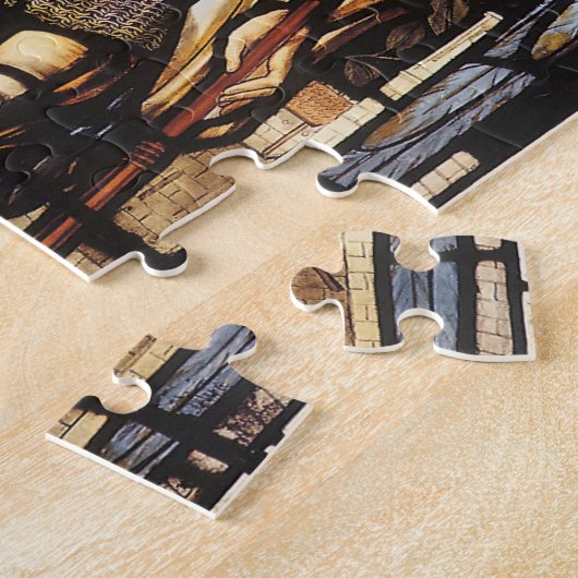 Sint-Michael van Sir Edward Coley Burne-Jones Legpuzzel (Zijkant)