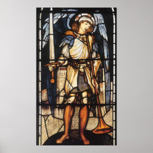 Sint-Michael van Sir Edward Coley Burne-Jones Poster