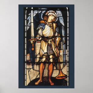 Sint-Michael van Sir Edward Coley Burne-Jones Poster