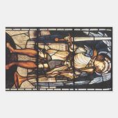 Sint-Michael van Sir Edward Coley Burne-Jones Rechthoekige Sticker (Voorkant)
