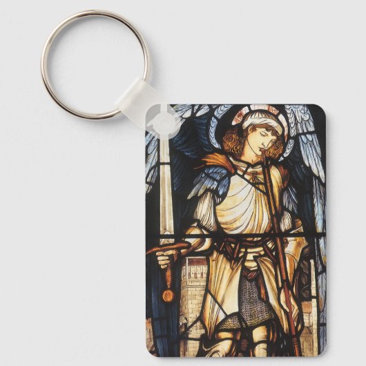 Sint-Michael van Sir Edward Coley Burne-Jones Sleutelhanger (Voorkant)