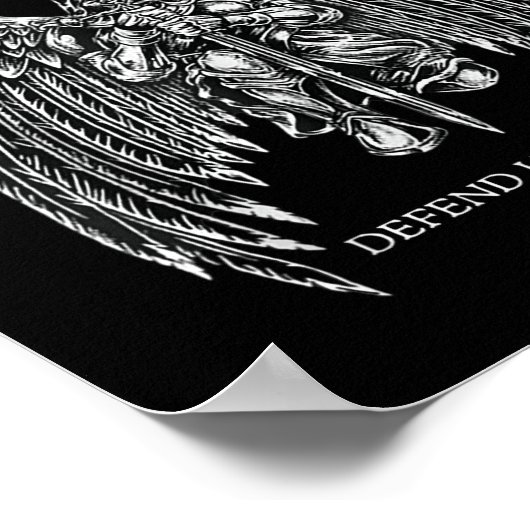 Sint Michaël verdedigt ons in de strijd Poster (Hoek)