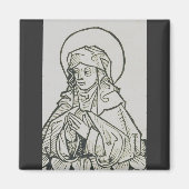 Sint Monica moeder van Augustinus van Hippo Magneet (Voorkant)