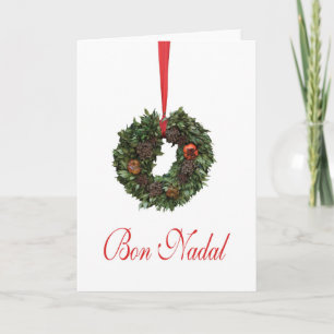 sint - nan catalaanse kerst feestdagen kaart