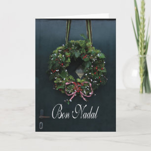 sint - nan catalaanse kerst feestdagen kaart