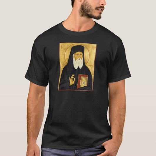 Sint-Nektarios-pictogram T-shirt (Voorkant)