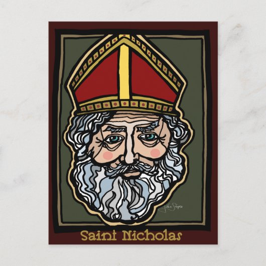 Sint-Nicholas Briefkaart (Voorkant)