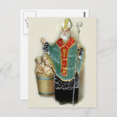 Sint Nicholas die kinderen redt Briefkaart (Voorkant / Achterkant)