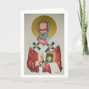 Sint-Nicholas kerstkaart Feestdagen Kaart