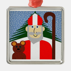Sint-Nicholas Metalen Ornament