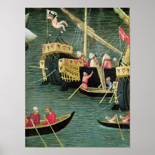 Sint Nicholas Saves Mira uit hongersnood Poster (Voorkant)