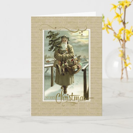 Sint-Nick  Reproduction Kaart (Gele Bloem)