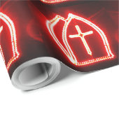 Sint-Nick's Day Dutch Miter Pattern Sinterklaas Cadeaupapier (Rol Hoek)