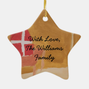 Sint Nick's Day Dutch Sinterklaas Waterverf Miter Keramisch Ornament