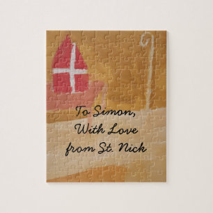 Sint Nick's Day Dutch Sinterklaas Waterverf Miter Legpuzzel