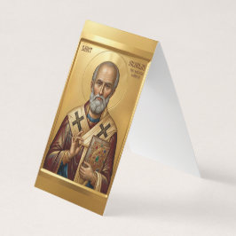 Sint Nicolaas gebedskaart Visitekaartjes