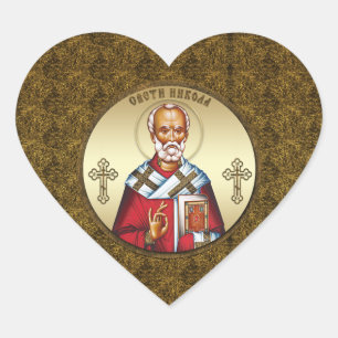 Sint Nicolaas Hart Sticker
