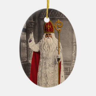 Sint-Nicolaas kerstboomversiering Keramisch Ornament