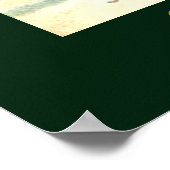 Sint-Nicolaas met  druk op kerstavond Poster (Hoek)