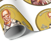 Sint Nicolaas orthodox icoon 01 Cadeaupapier (Rol Hoek)