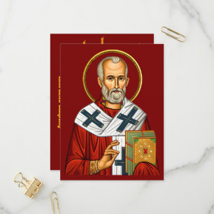 Sint Nicolaas orthodox icoon 04 Uitnodiging Briefkaart