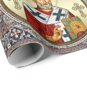 Sint-Nicolaas orthodox icoon Cadeaupapier (Rol Hoek)