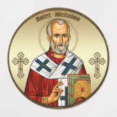 Sint-Nicolaas orthodox icoon Labels (Design 2)