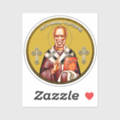 Sint-Nicolaas orthodox icoon Sticker (Vel)