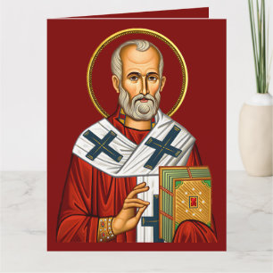 Sint-Nicolaas orthodoxe icoon 04 Kaart