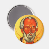 Sint Nicolaas Orthodoxe icoon magneet (Voorkant / Achterkant)