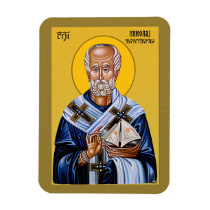 Sint-Nicolaas, orthodoxe Slavische icoon Magneet
