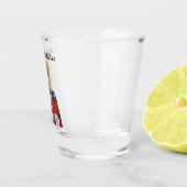 Sint Nicolaas sleutelhanger eng Shot Glas (Rechts)