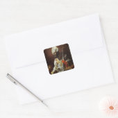 Sint-Nicolaas van Bari Vierkante Sticker (Envelop)