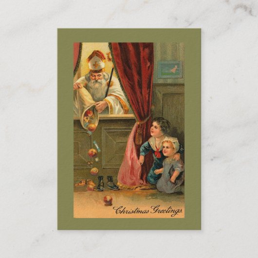 Sint-Nicolaas van de Heilige Stoel van Myra Visitekaartje (Voorkant)