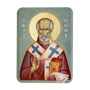 Sint Nicolaas van Myra Icon Magnet Magneet