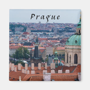 Sint Nicolaaskerk en daken van Praag Magneet