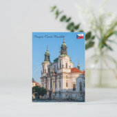 Sint-Nicolaaskerk in de oude stad van Praag Briefkaart (Staand voorkant)